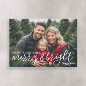 Merry & Bright Calligrafie - Volledige horizontale Feestdagenkaart