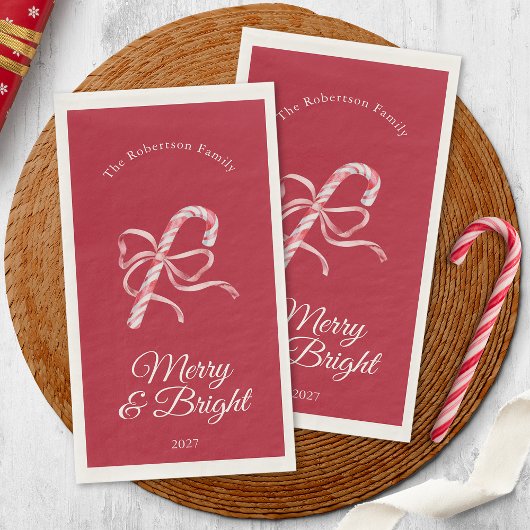 Merry & Bright Candy Cane Christmas Servet