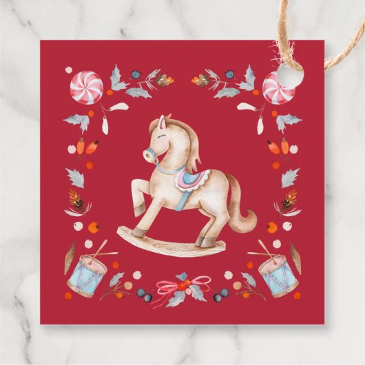 Merry & Bright Christmas  Bedankjes Labels (Achterkant)