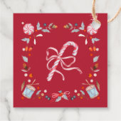 Merry & Bright Christmas  Bedankjes Labels (Achterkant)