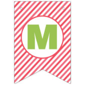 Merry + Bright Christmas Bunting Banner (Tweede vlag)
