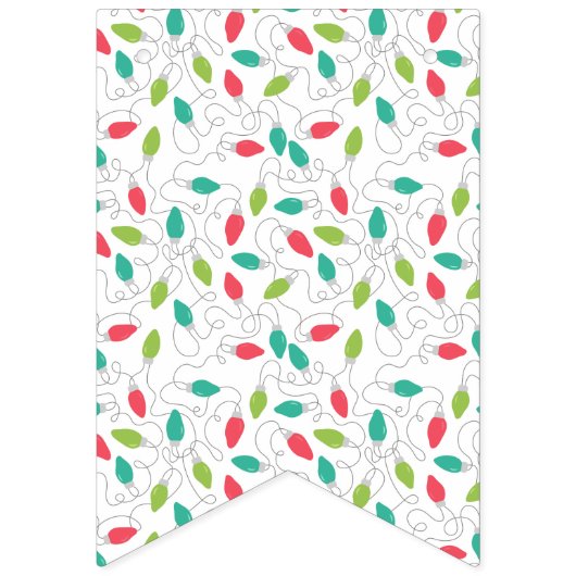 Merry + Bright Christmas Bunting Banner (Eerste vlag)