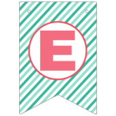 Merry + Bright Christmas Bunting Banner (Derde vlag)