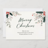 Merry & Bright Christmas Greeting Card Kaart (Voorkant)