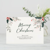 Merry & Bright Christmas Greeting Card Kaart (Staand voorkant)