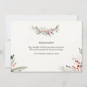 Merry & Bright Christmas Greeting Card Kaart (Achterkant)