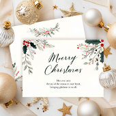 Merry & Bright Christmas Greeting Card Kaart