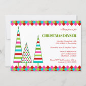Merry & Bright Christmas Holiday Invitation Kaart (Voorkant)