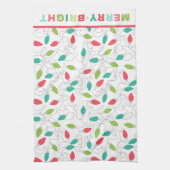 Merry + Bright Christmas Keuken Handdoek (Verticaal)