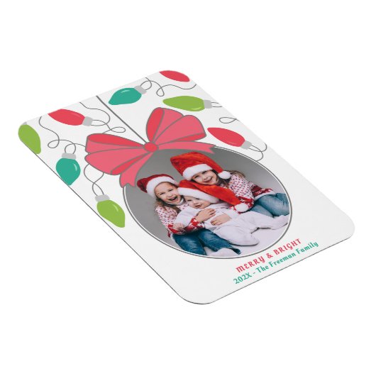 Merry & Bright Christmas Lights Magneet (Rechterzijde)