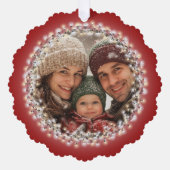 Merry & Bright Christmas Lights Photo Ornament Kaart (Voorkant)