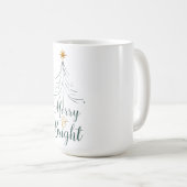 Merry & Bright Christmas Mug Koffiemok (Voorkant rechts)