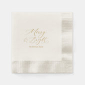 Merry & Bright Christmas Paper Napkins Servet (Voorkant)