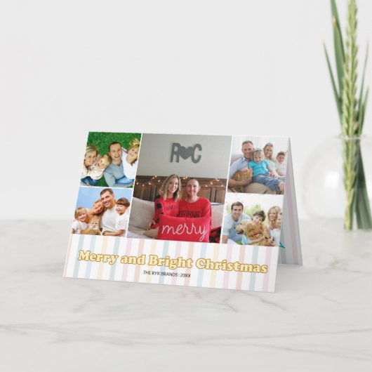 Merry & Bright Christmas Photo (Voorkant)