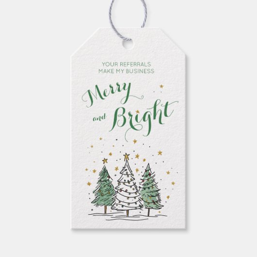 Merry & Bright Christmas Pop By Cadeaulabel (Voorkant)