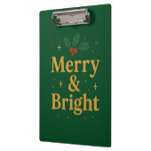 Merry & Bright Christmas Quote Klembord (Links)