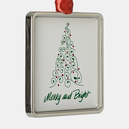 Merry & Bright Christmas Tree Ornament (Rechts)