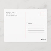 Merry & Bright Christmas Typografie Foto Briefkaar Briefkaart (Achterkant)