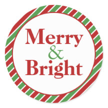 Merry & Bright Christmas Vakantie Envelope Seals