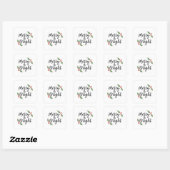 Merry & Bright Christmas Vierkante Sticker (Vel)