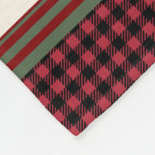 Merry Bright Christmas Winter Familienaam W Deer Fleece Deken (Hoek)