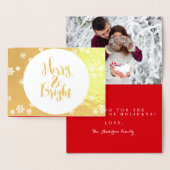 Merry & Bright Classic Snowflakes Fotothema Folie Kaarten (Display)