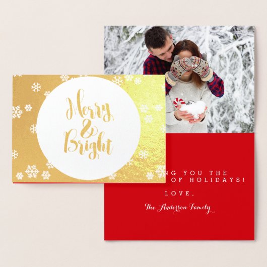 Merry & Bright Classic Snowflakes Fotothema Folie Kaarten (Display)