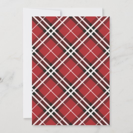 Merry Bright Collage Holiday Photo Card Black Kaart (Achterkant)