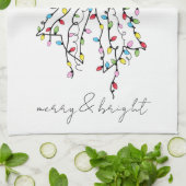 Merry & Bright Coquette Kerstlichten Boog Theedoek (Gevouwen)