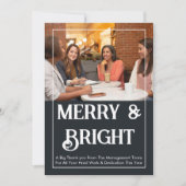 Merry & Bright Corporate Holiday Kaart voor werkne (Voorkant)