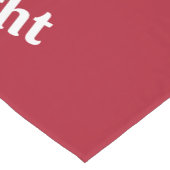 "Merry & Bright" Crimson Red Table Runner Korte Tafelloper (Hoek)