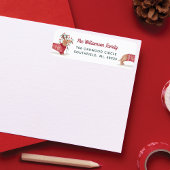 Merry & Bright | Dachshund Dog-kerstkeuken Etiket