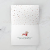 Merry & Bright | Daslooker Kersttrui voor Honden Feestdagen Kaart (Binnen)