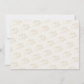 Merry & Bright Elegant Gold Script Christmas Card Feestdagenkaart (Achterkant)