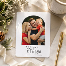 Merry & Bright Elke moderne boog foto vakantie 