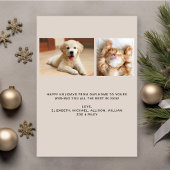 Merry Bright Family Arch - kerstfoto Feestdagenkaart