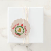 Merry & Bright Favor Tag Bedankjes Labels (In situ)