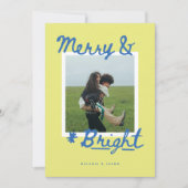 Merry & Bright Feestdagenkaart (Voorkant)