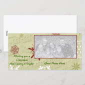 Merry & Bright Feestdagenkaart (Voorkant / Achterkant)