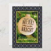 Merry & Bright Flat Vakantie Kaart (Voorkant)