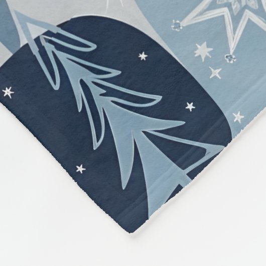 Merry & Bright Fleece Deken (Hoek)