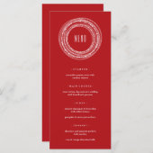 Merry & Bright Fonkelende Lichtjes Chique Kerstfee Menu (Voorkant / Achterkant)