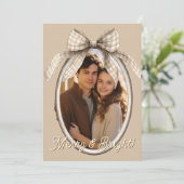 Merry & Bright Foto Kerstmis Feestdagenkaart (Staand voorkant)