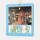 Merry & Bright Foto Ornament (Links)