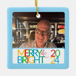 Merry & Bright Foto Ornament