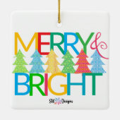 Merry & Bright Foto Ornament (Achterkant)
