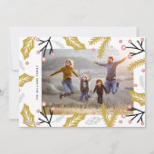 Merry & Bright | Fotovakantiekaart Feestdagenkaart (Achterkant)