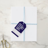 Merry & Bright & Friday Night Lights Tag Cadeaulabel (Met Touw)