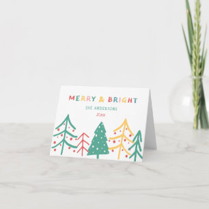 Merry & Bright Fun Pine Stijlvolle Kerst Kaarten