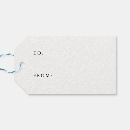 Merry & Bright Gift Label Cadeaulabel (Achterkant Horizontaal)